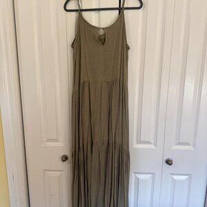 Scoop Neck Tiered Maxi Sundress